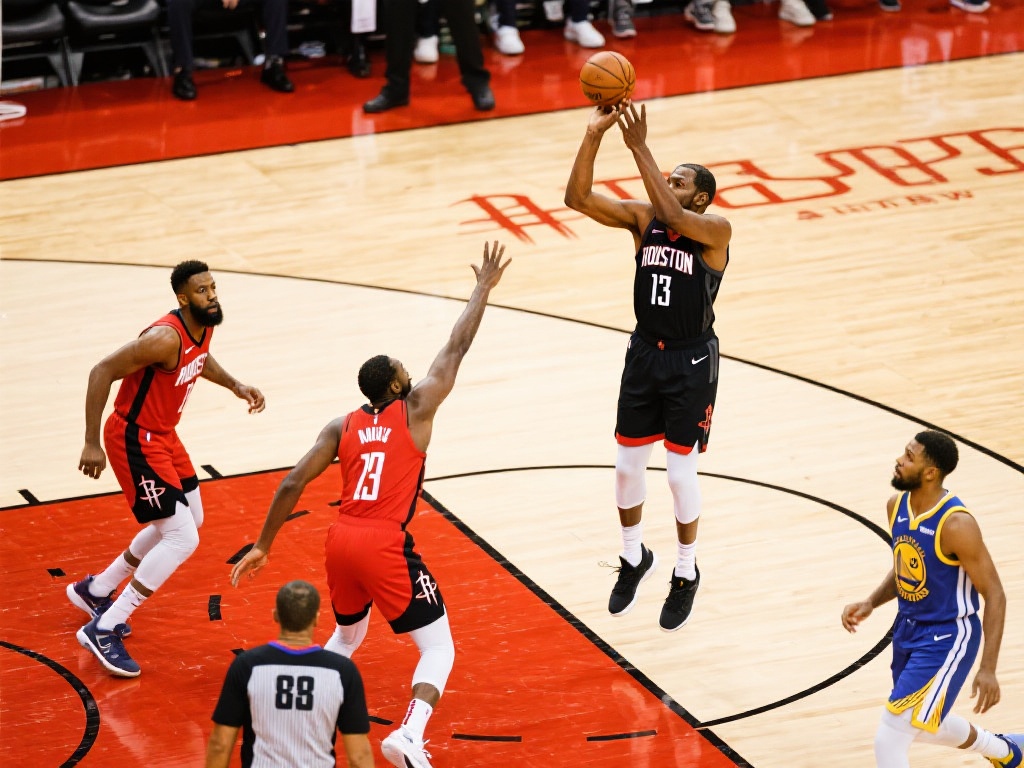 4月29日季后赛焦点:火箭与勇士激烈对决精华 从战术角度来看,火箭队本场比赛依然延续了