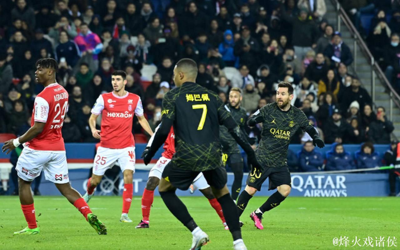 法甲-内马尔破门维拉蒂染红 十人巴黎1-1被兰斯逼平